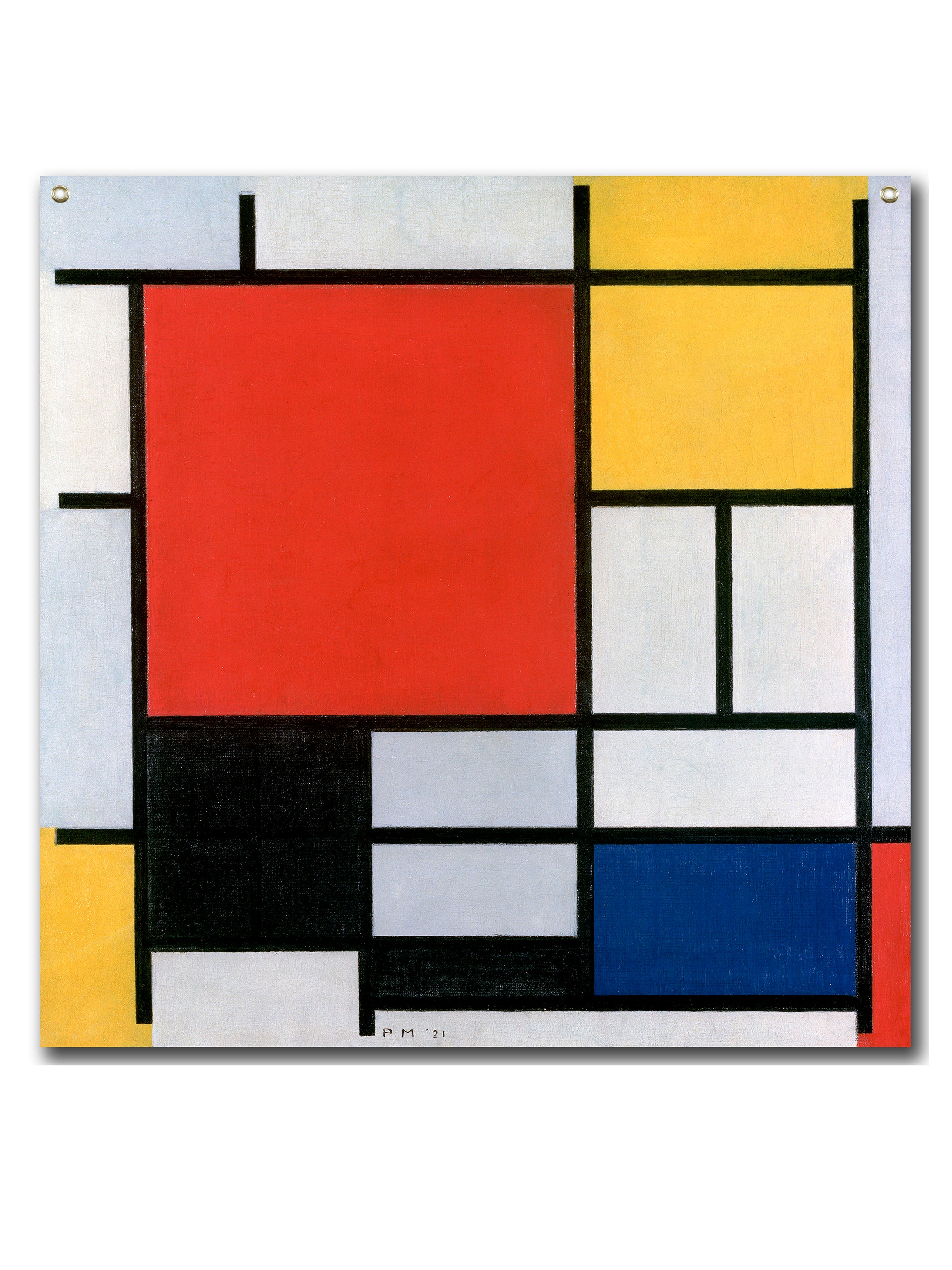 Mondrian Hanging Wall Canvas jcampbell.design