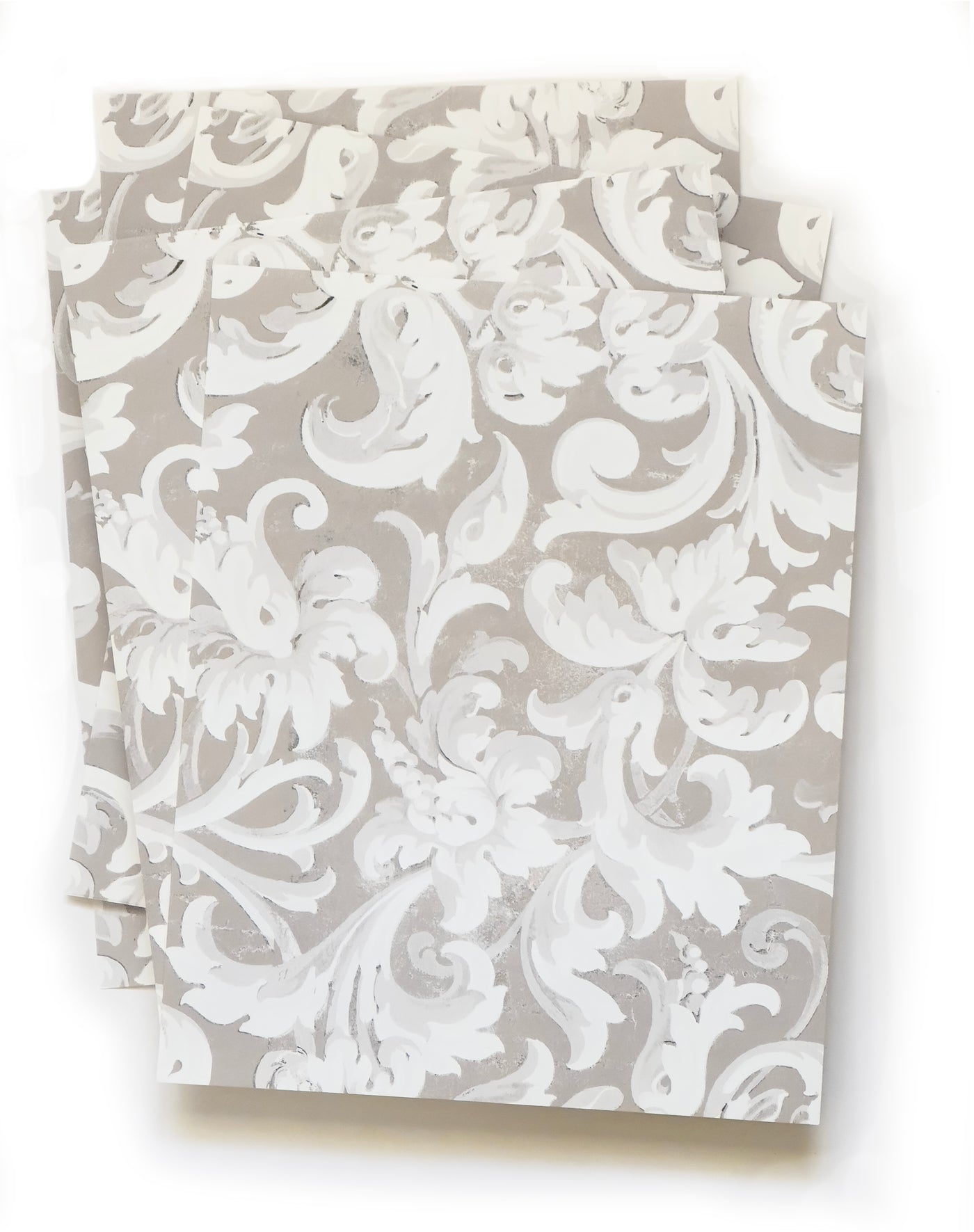 Acanthus Beige Wallpaper Sheets