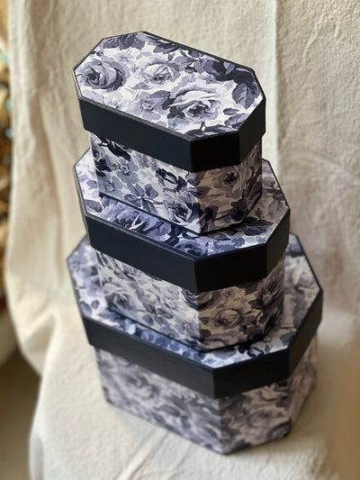 Readymade Blue Roses 3 tier box set