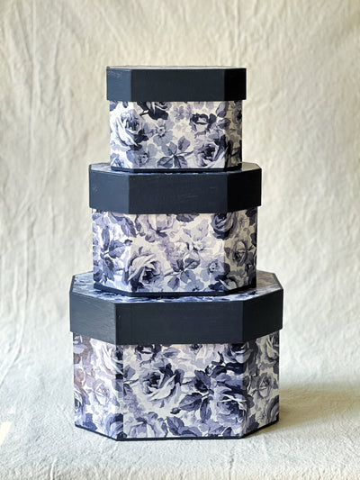 Readymade Blue Roses 3 tier box set