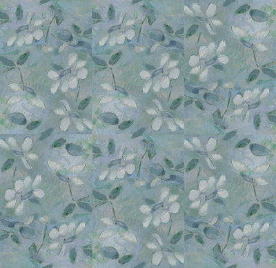 Cezanne Blue Daisy Wallpaper Sheets