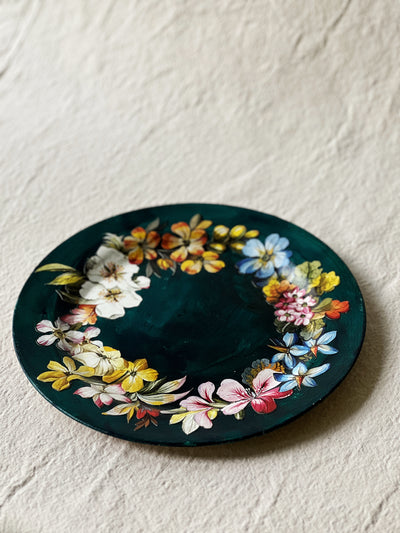 Handmade Decorative Floral 10" Plates Set of 2