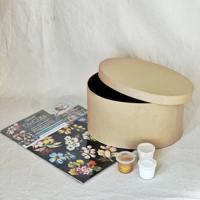 Large Paper Mache Oval Box Workshop Kit