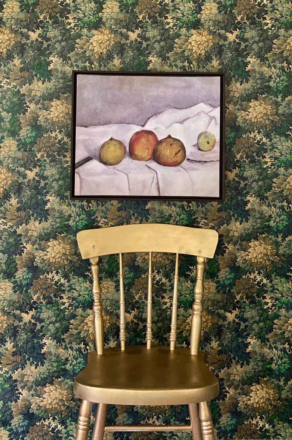 Cezanne Fruit on Cloth Framed Art