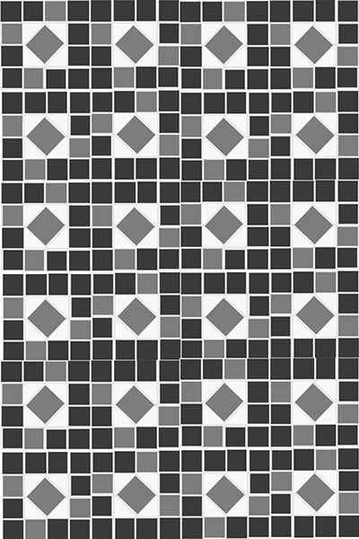 Black & White Mosaic Tiles
