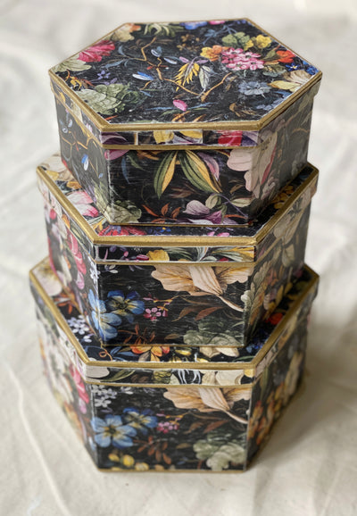 Readymade Kilburn Dark Hexagon Stacking Box Set