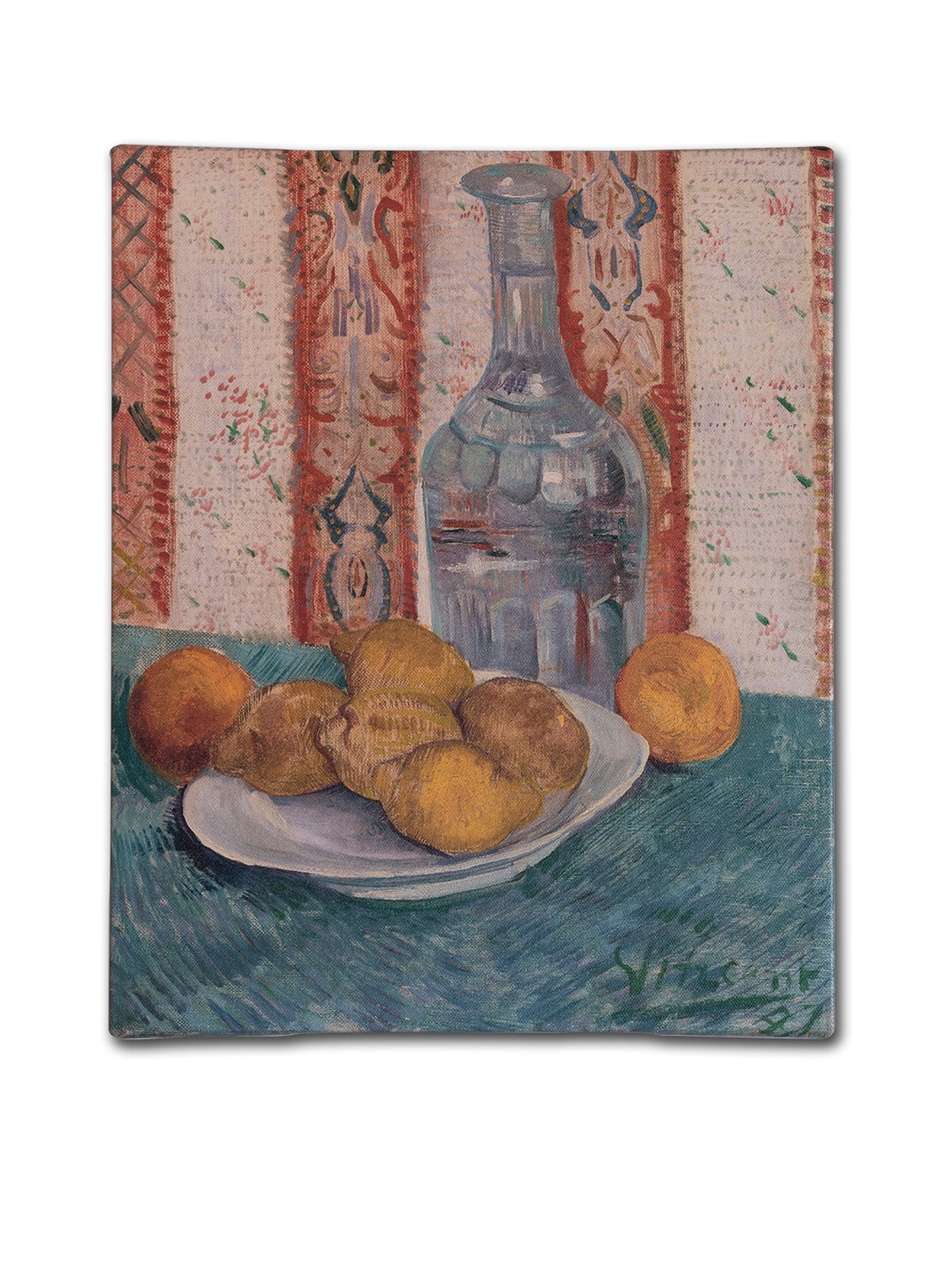 Van Gogh Carafe and Dish with Citrus Fruit Stretched Canvas Art