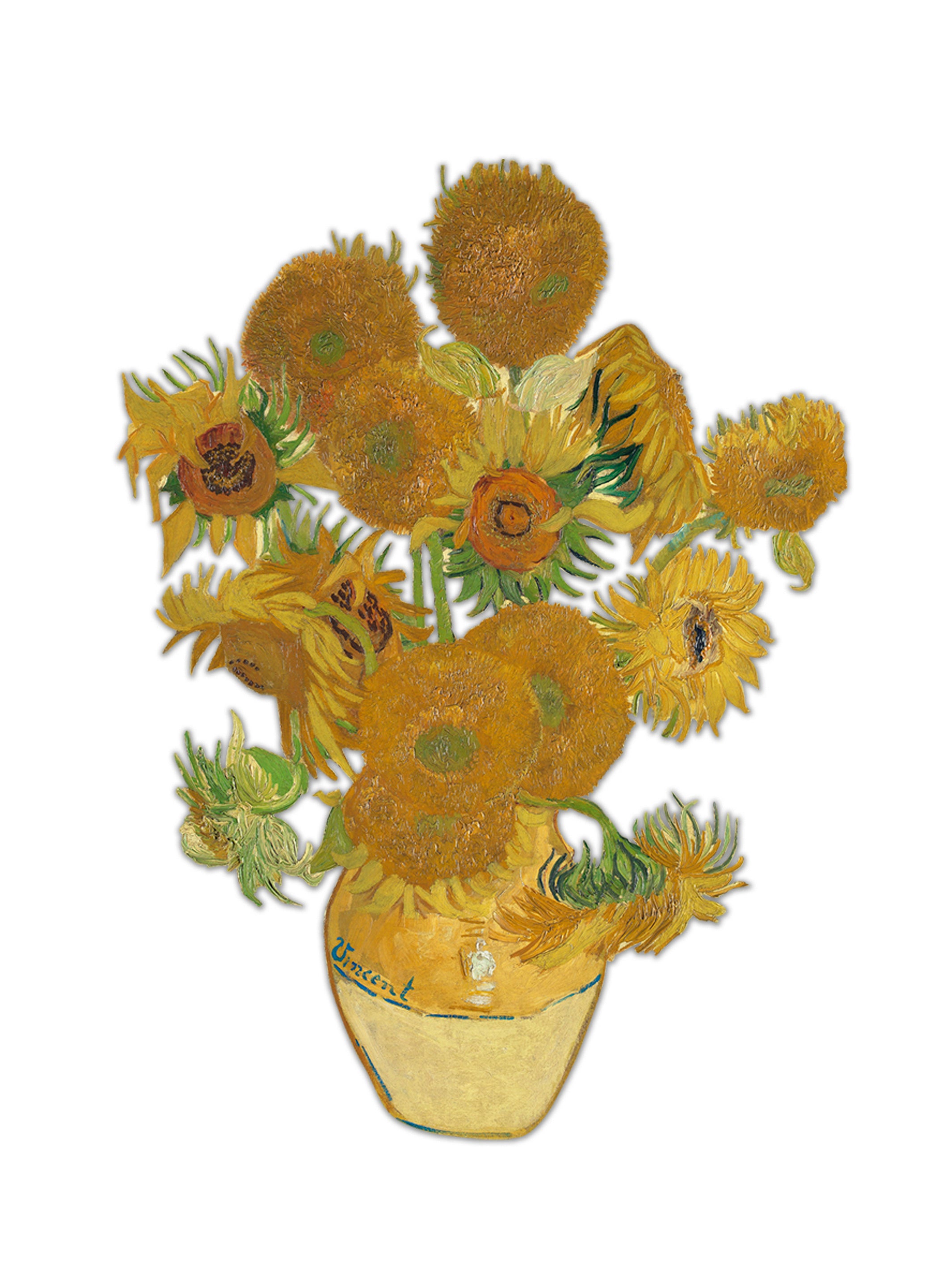 Van Gogh Sunflower Vase Wall Mural Jcampbell Design