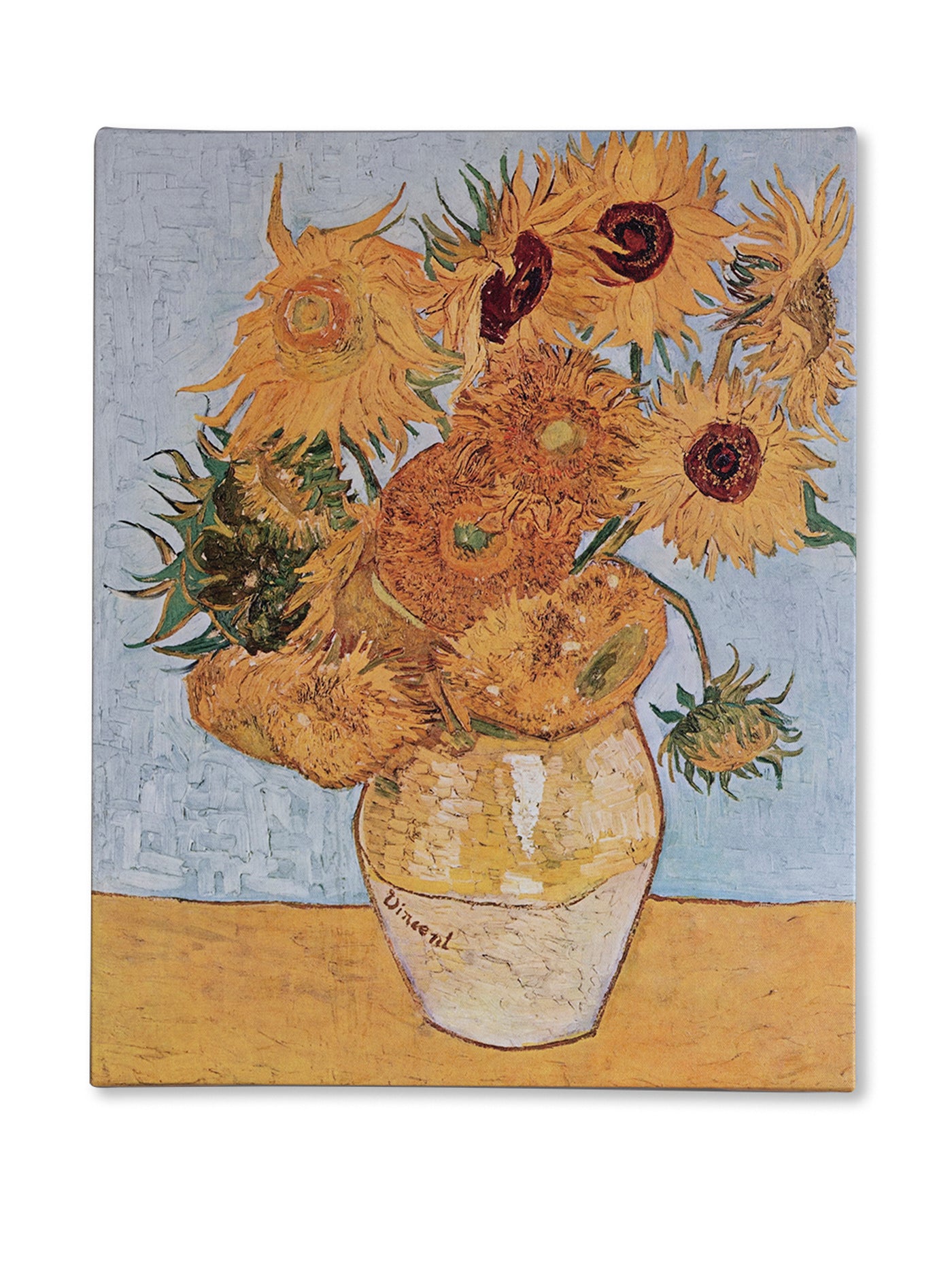 Van Gogh Vase with Twelve Sunflowers Stretched Canvas