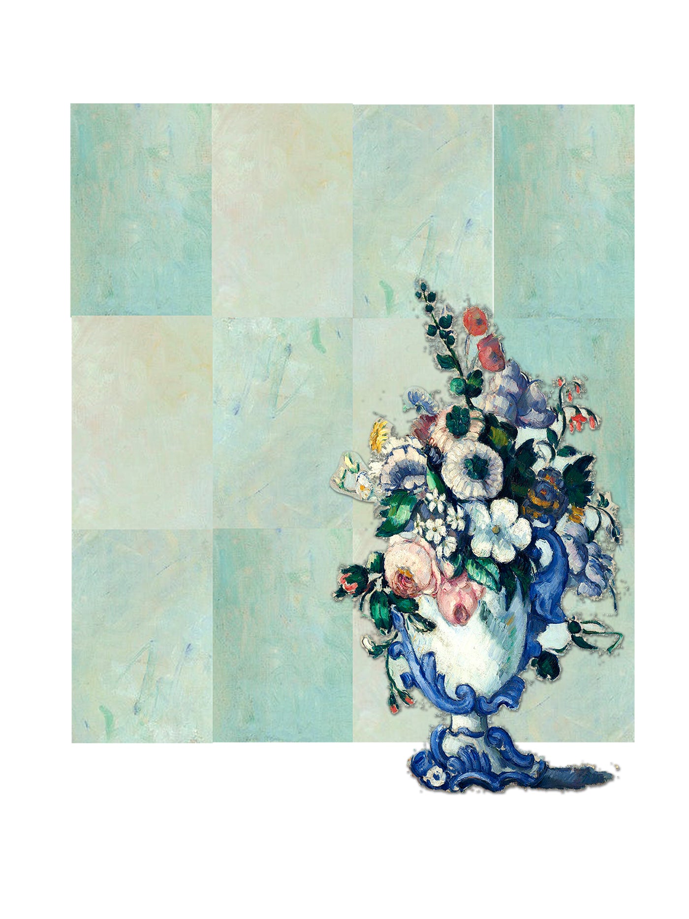 Cezanne Blue Vase Wall Mural